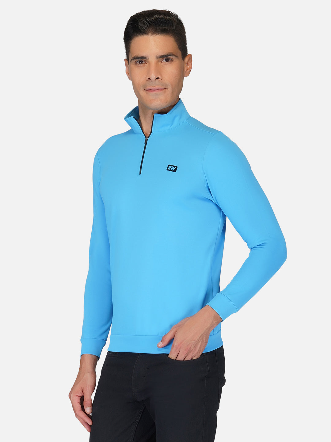 CrossFIT T Blue Half Zipper Jacket RWM6033 Half Zipper Jacket - royaleway.com