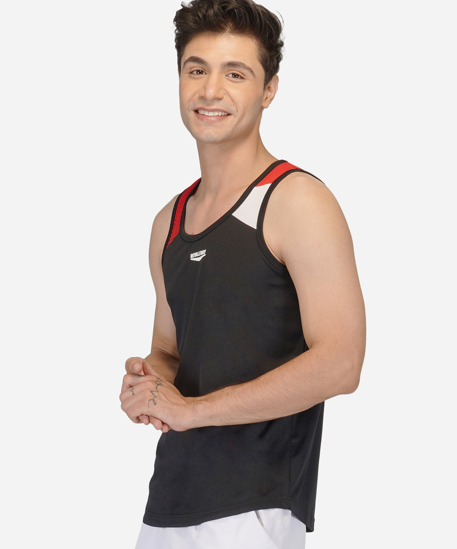 Black & Red Designer Vest RWM4030 DriDOT Vest - royaleway.com