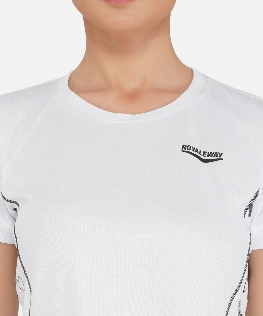 DriDOT White Long Back Crop Top RWW2031 Long Back Crop Top - royaleway.com