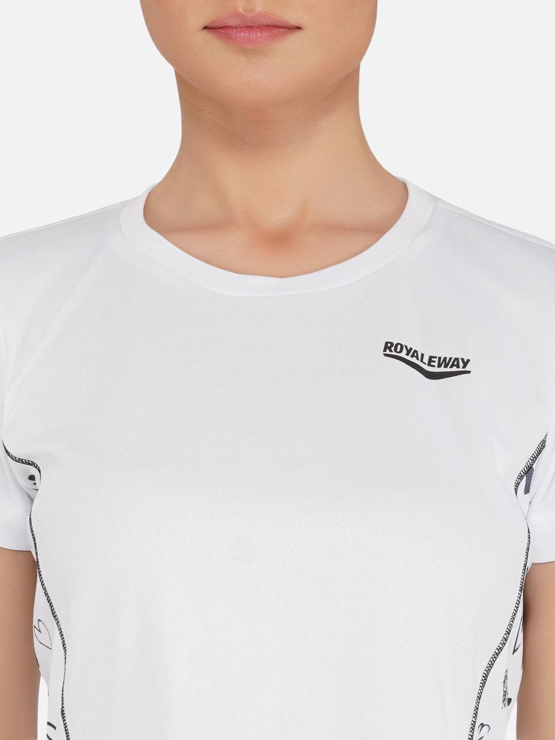 DriDOT White Long Back Crop Top RWW2031 Long Back Crop Top - royaleway.com