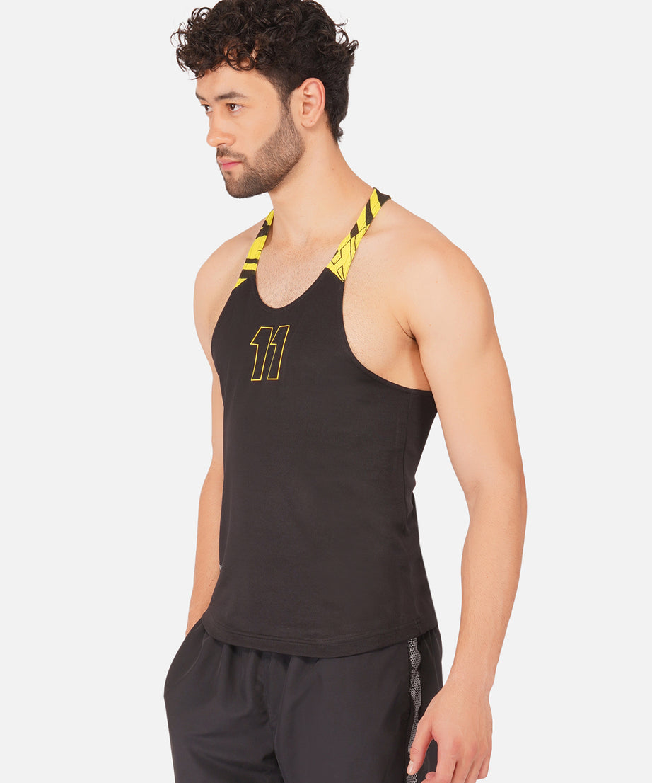 Black & Yellow Gym Sando RWM4024