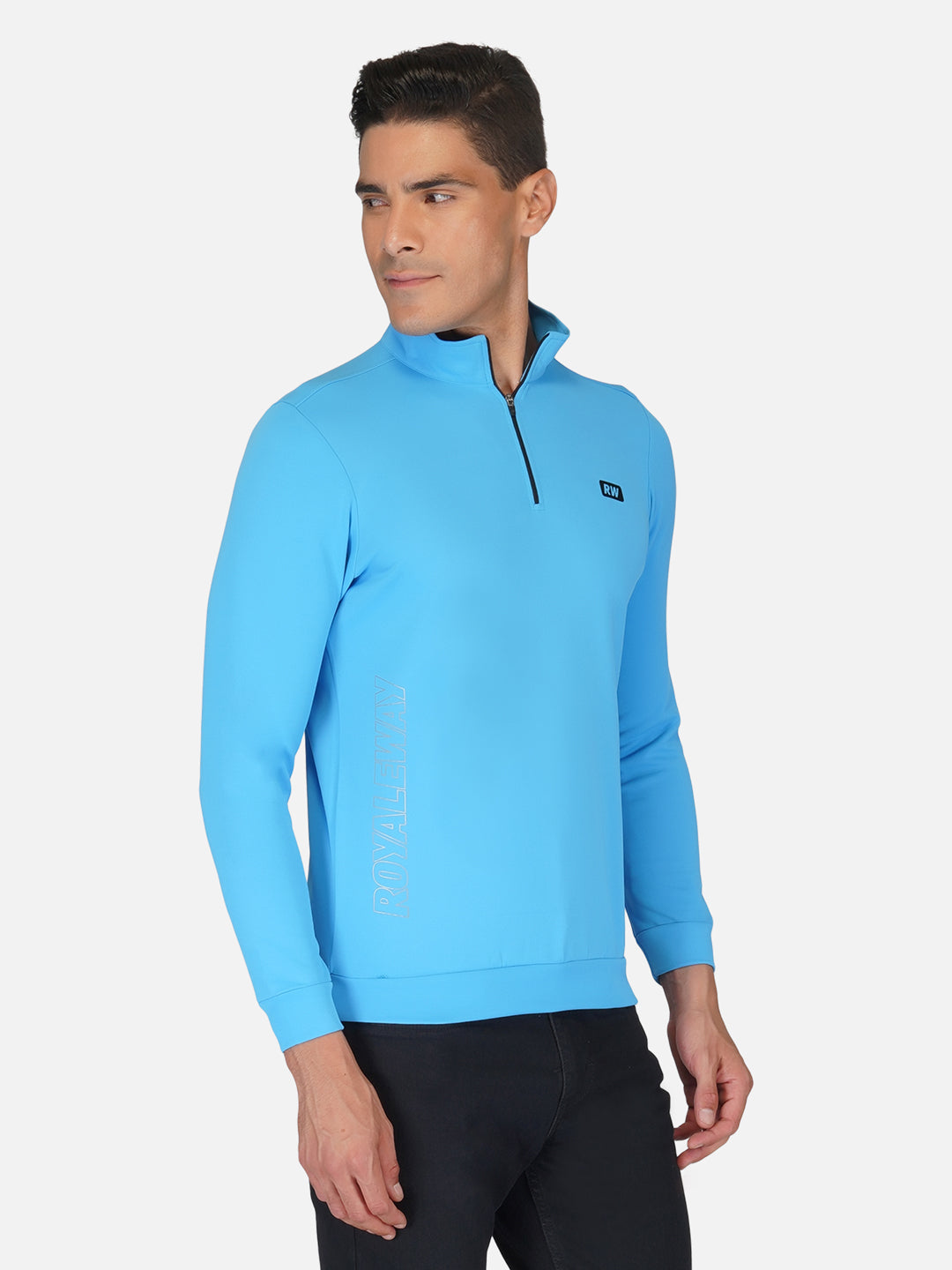 CrossFIT T Blue Half Zipper Jacket RWM6033 Half Zipper Jacket - royaleway.com
