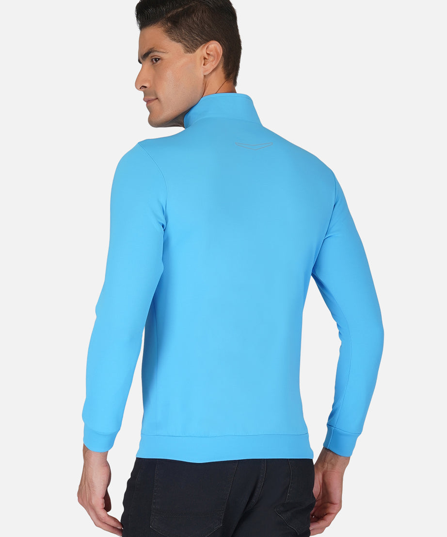 CrossFIT T Blue Half Zipper Jacket RWM6033 Half Zipper Jacket - royaleway.com