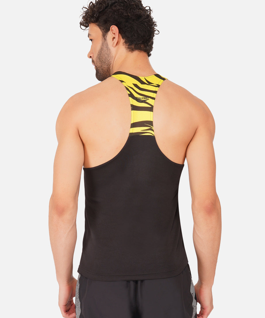 Black & Yellow Gym Sando RWM4024