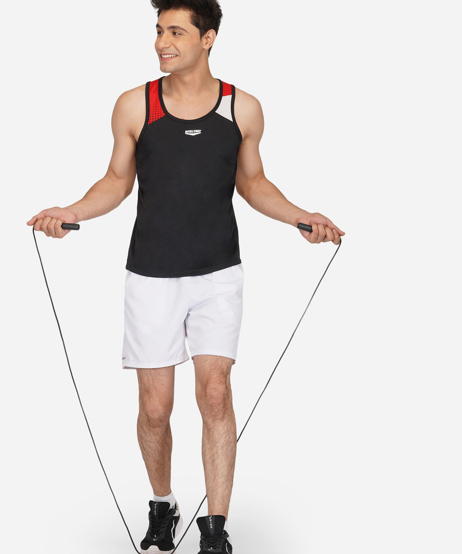 Black & Red Designer Vest RWM4030 DriDOT Vest - royaleway.com