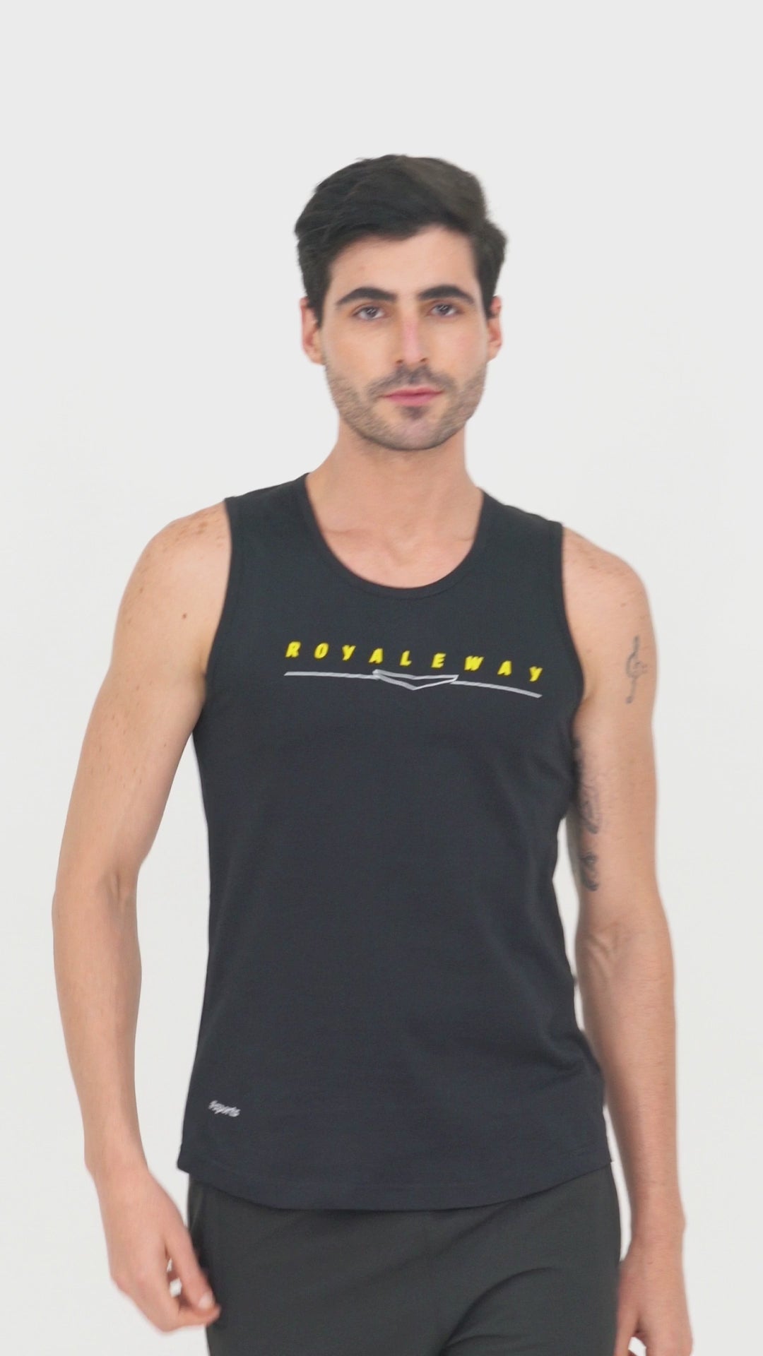 Cotton Black & Yellow Vest RWM4027