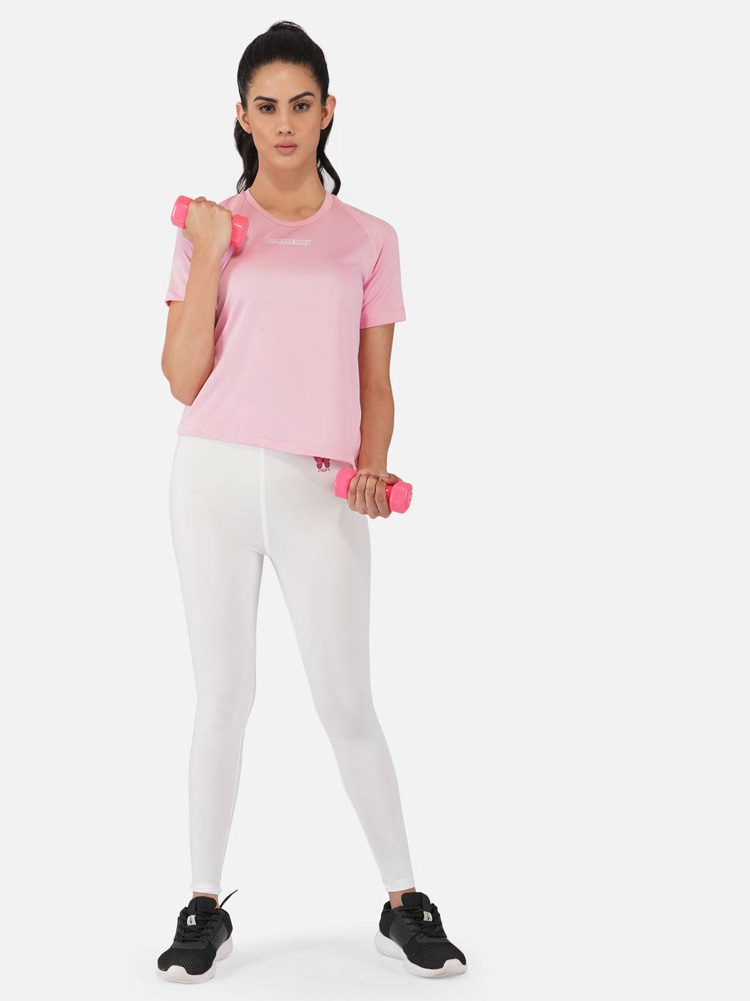 DriDOT Baby Pink Raglan T-Shirt RWW2059 Raglan T-Shirt - royaleway.com