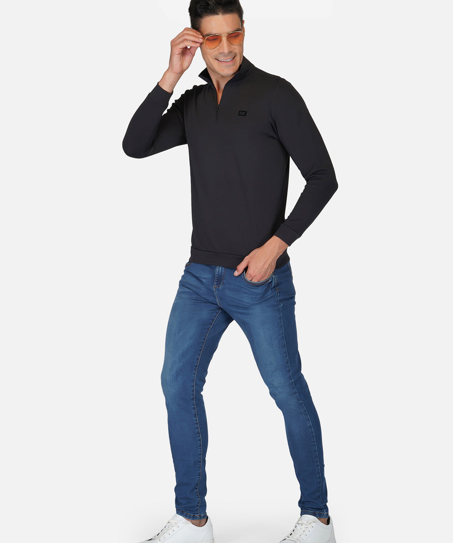 CrossFIT Black Half Zipper Jacket RWM6032 Half Zipper Jacket - royaleway.com