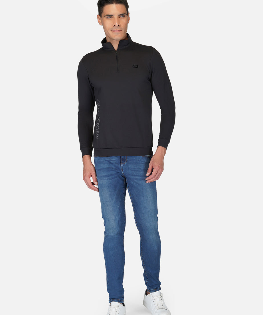 CrossFIT Black Half Zipper Jacket RWM6032 Half Zipper Jacket - royaleway.com