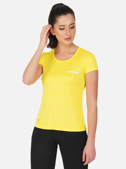 DriSOFT T Shirt Top Lemon Yellow Women RWW2052