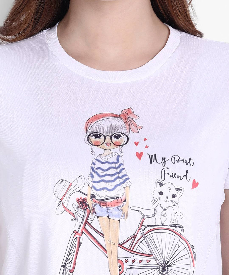 DriDOT White Long Back Crop Top RWW2041 Long Back Crop Top - royaleway.com