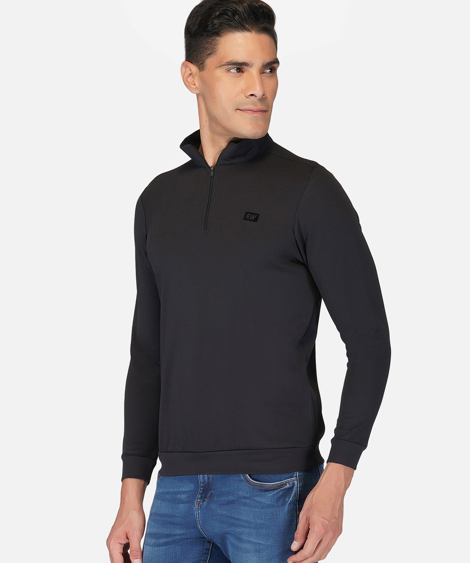 CrossFIT Black Half Zipper Jacket RWM6032 Half Zipper Jacket - royaleway.com