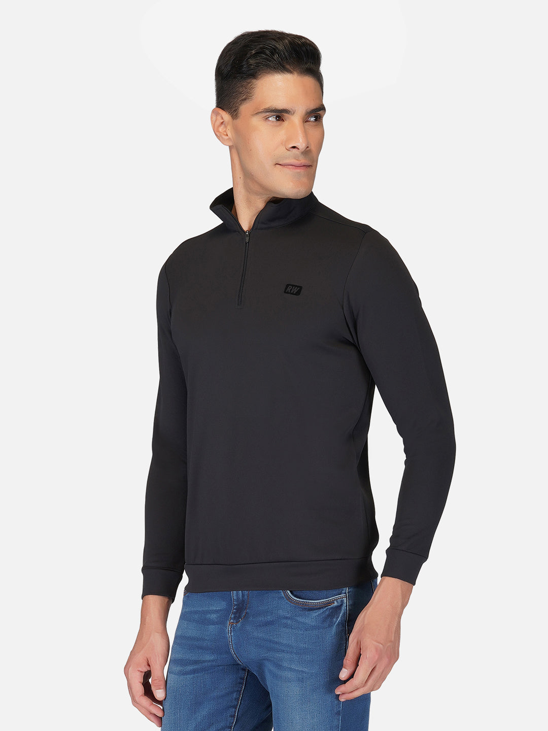 CrossFIT Black Half Zipper Jacket RWM6032 Half Zipper Jacket - royaleway.com