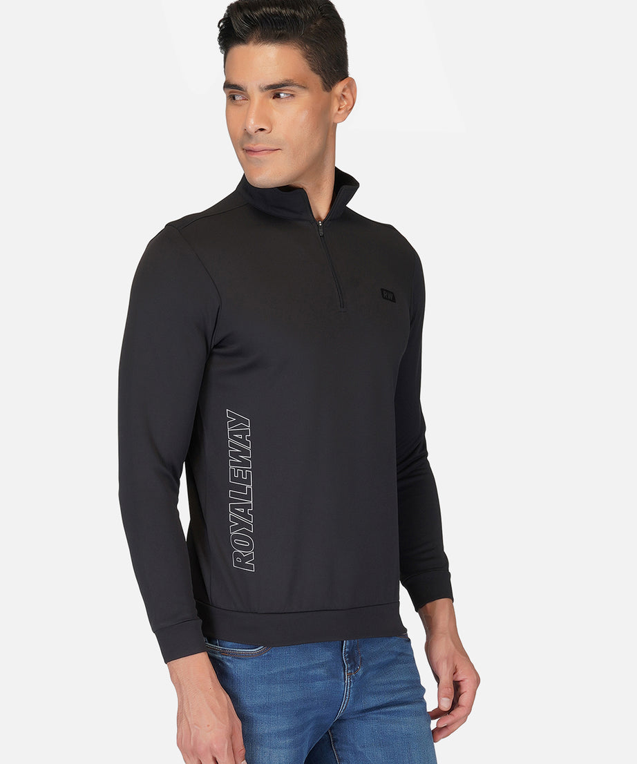 CrossFIT Black Half Zipper Jacket RWM6032 Half Zipper Jacket - royaleway.com