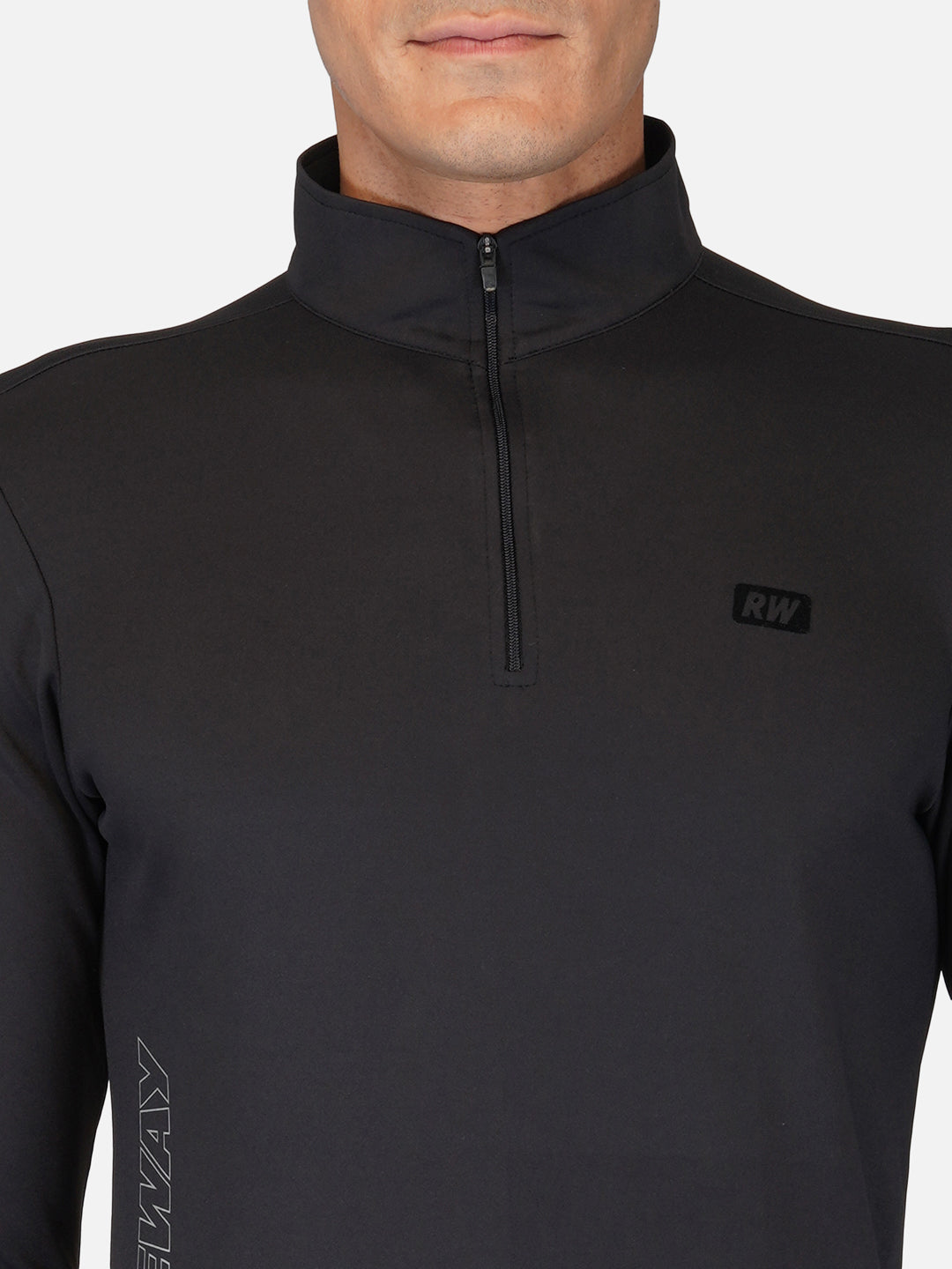 CrossFIT Black Half Zipper Jacket RWM6032 Half Zipper Jacket - royaleway.com