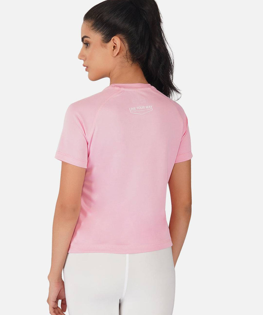 DriDOT Baby Pink Raglan T-Shirt RWW2059 Raglan T-Shirt - royaleway.com