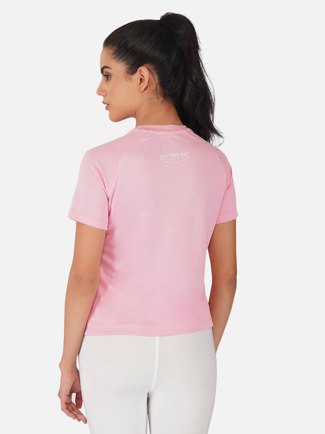 DriDOT Baby Pink Raglan T-Shirt RWW2059 Raglan T-Shirt - royaleway.com