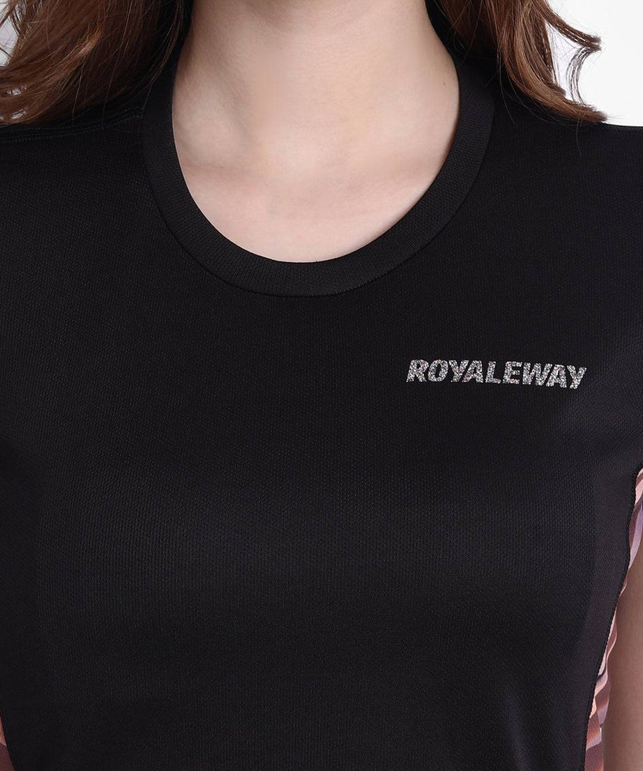 DriDOT Black Long Back Crop Top RWW2038 Long Back Crop Top - royaleway.com