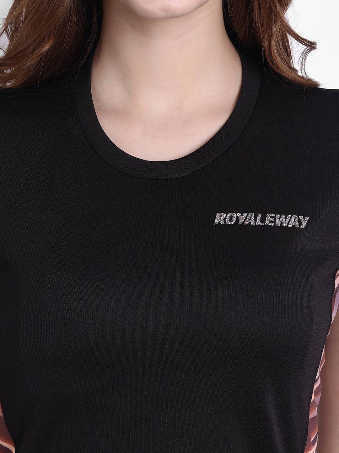 DriDOT Black Long Back Crop Top RWW2038 Long Back Crop Top - royaleway.com