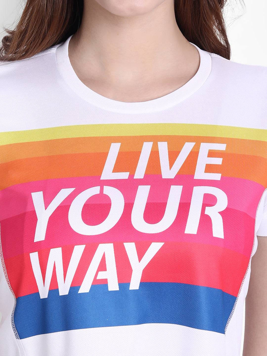 DriDOT White Long Back Crop Top RWW2042 Long Back Crop Top - royaleway.com