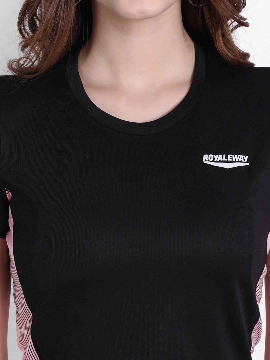 LONG BACK CROP TOP BLACK AND STRIPS RWW2047