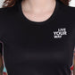 LONG BACK CROP TOP BLACK AND COLOR BLOCK RWW2046
