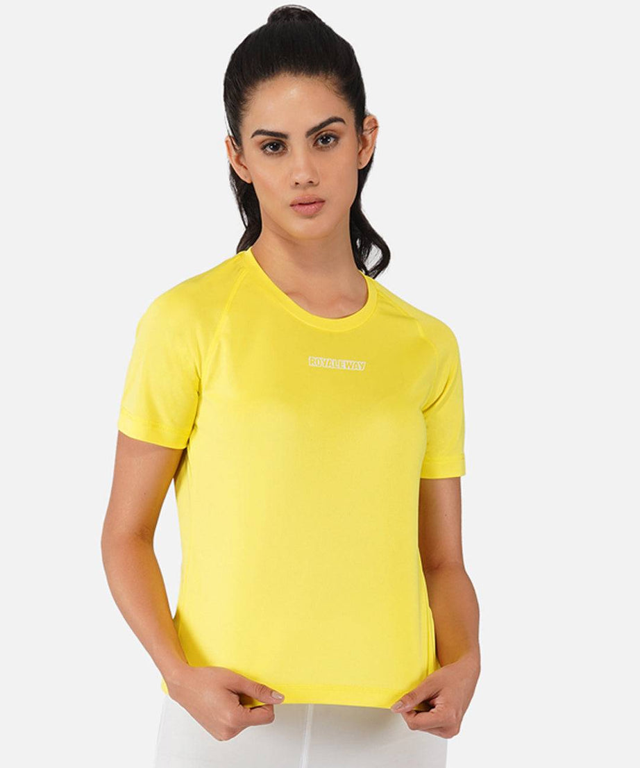 Lemon Yellow Raglan T-Shirt RWW2060 Raglan T-Shirt - royaleway.com