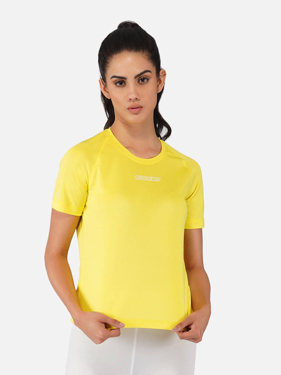 Lemon Yellow Raglan T-Shirt RWW2060 Raglan T-Shirt - royaleway.com