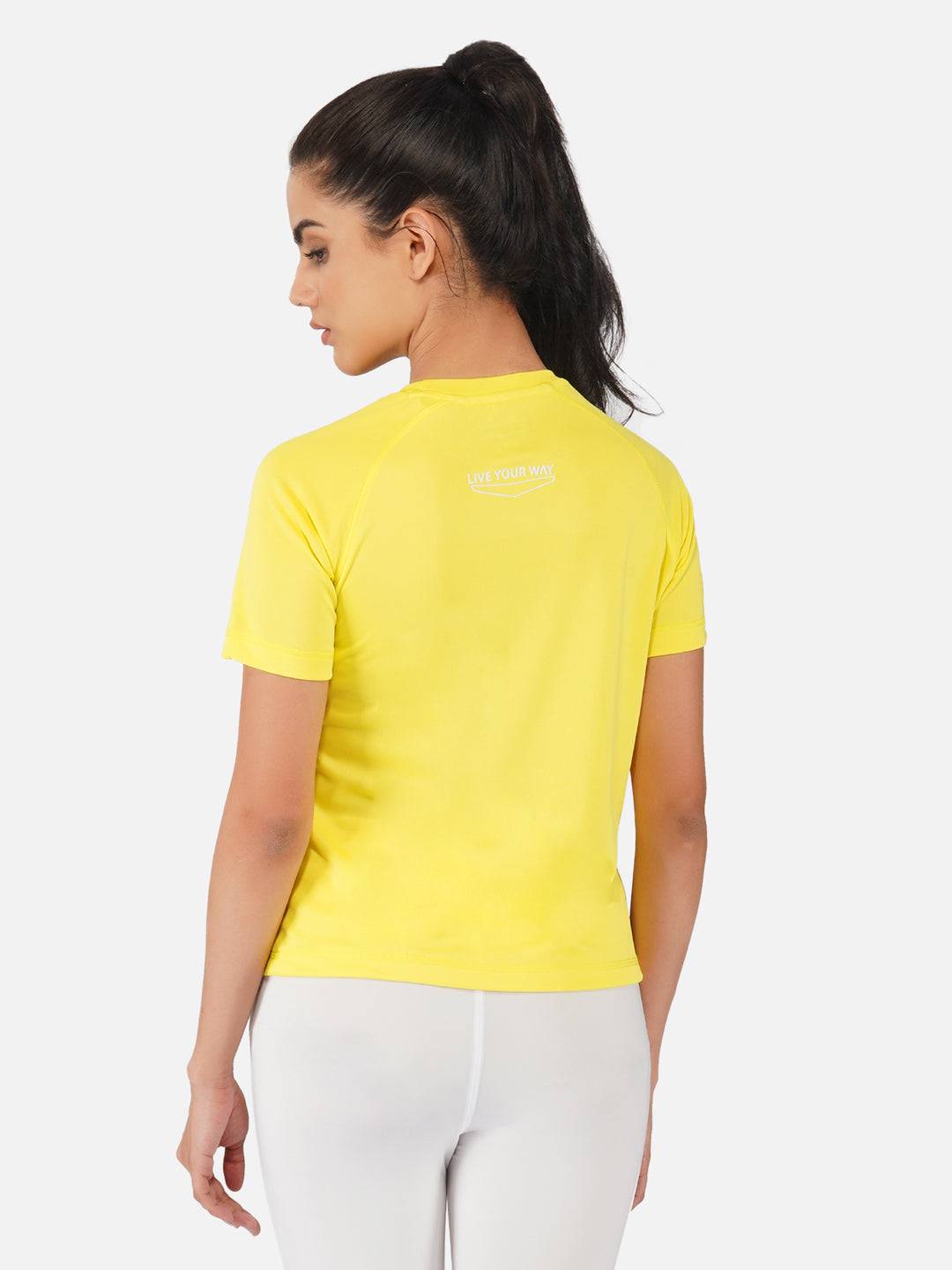 Lemon Yellow Raglan T-Shirt RWW2060 Raglan T-Shirt - royaleway.com