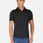 DriDOT Zipper Polo T Shirt Black RWM2025