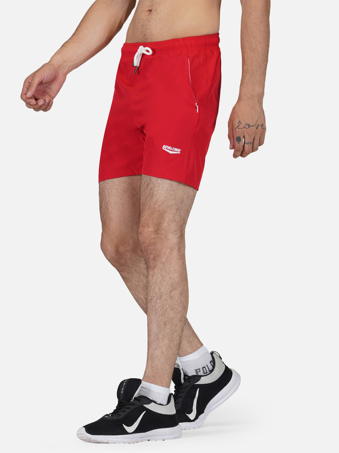 Shorts Sportswear Apparel Men NS Lycra Red RWM1007 NS Lycra Short - royaleway.com