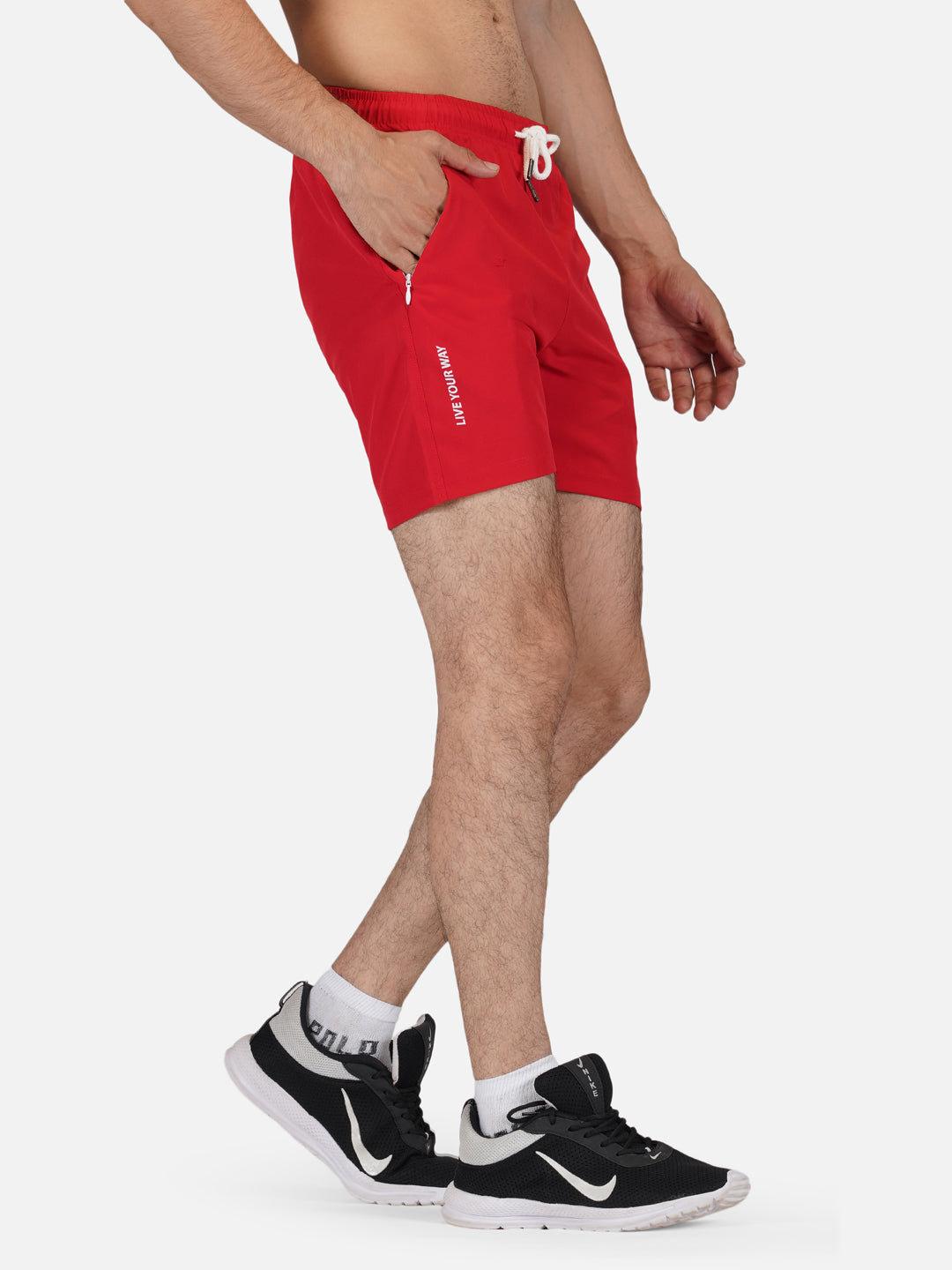 Shorts Sportswear Apparel Men NS Lycra Red RWM1007 NS Lycra Short - royaleway.com