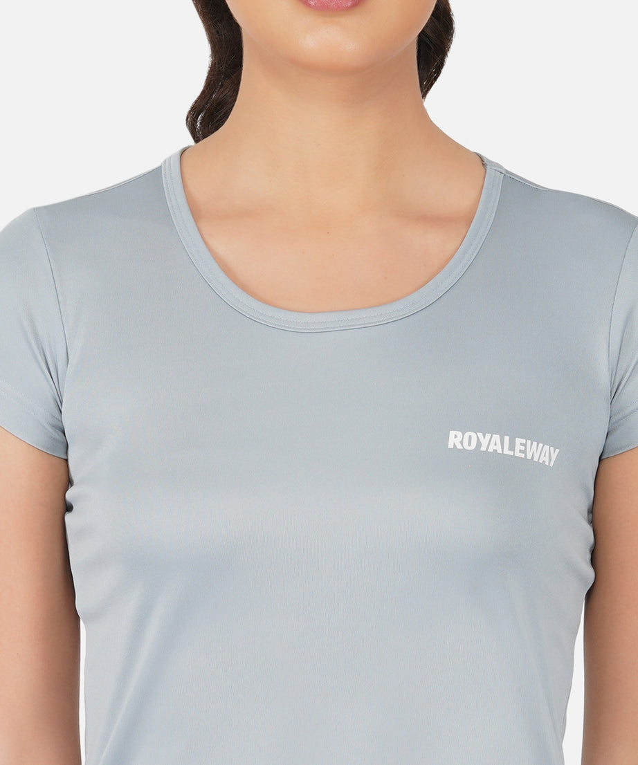 DriSOFT T Shirt Top Ash Blue Women RWW2050