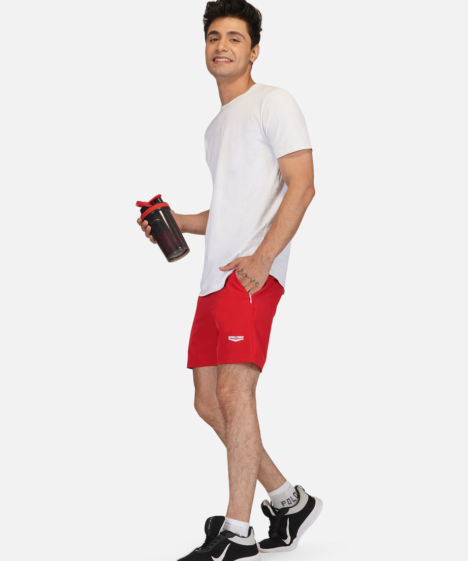 Shorts Sportswear Apparel Men NS Lycra Red RWM1007 NS Lycra Short - royaleway.com