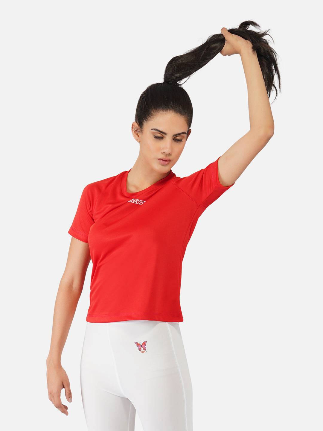 Red Raglan T-Shirt RWW2063 Raglan T-Shirt - royaleway.com