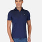 DriDOT Zipper Polo T Shirt Navy Blue RWM2026