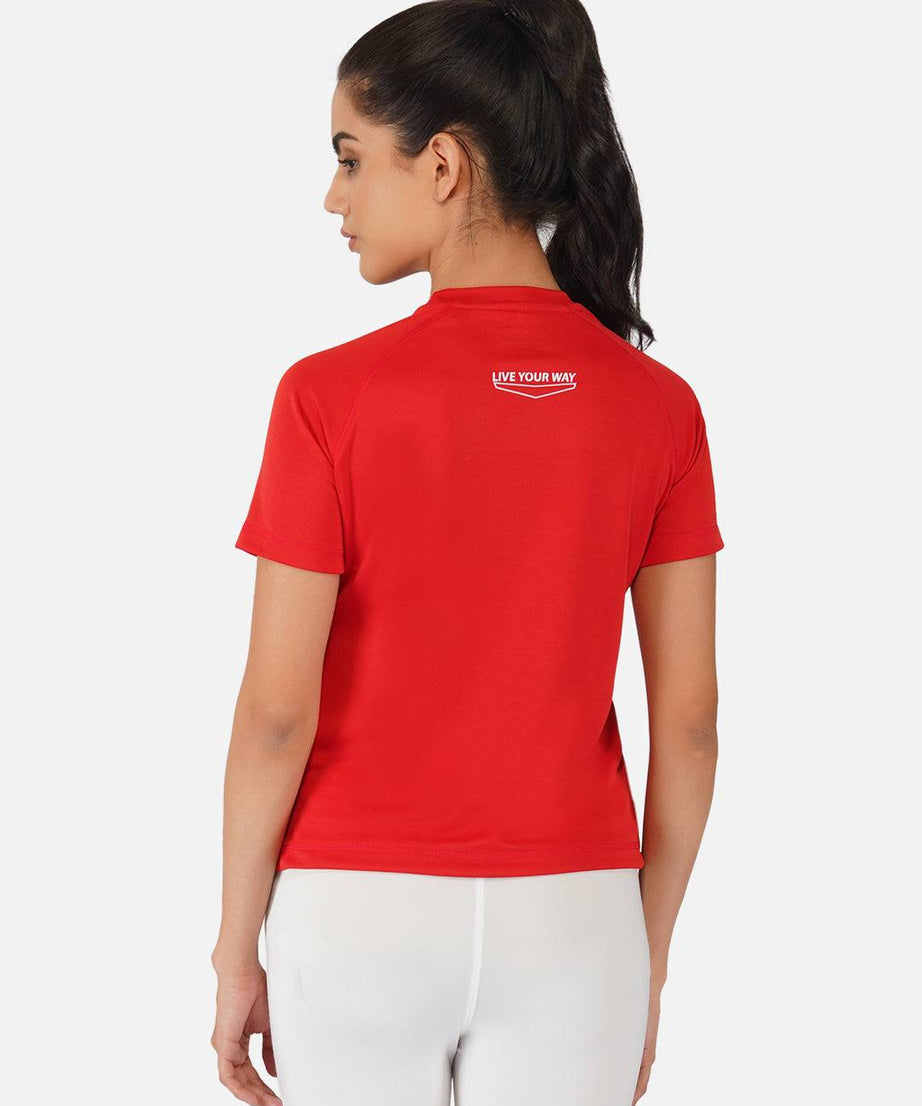 Red Raglan T-Shirt RWW2063 Raglan T-Shirt - royaleway.com