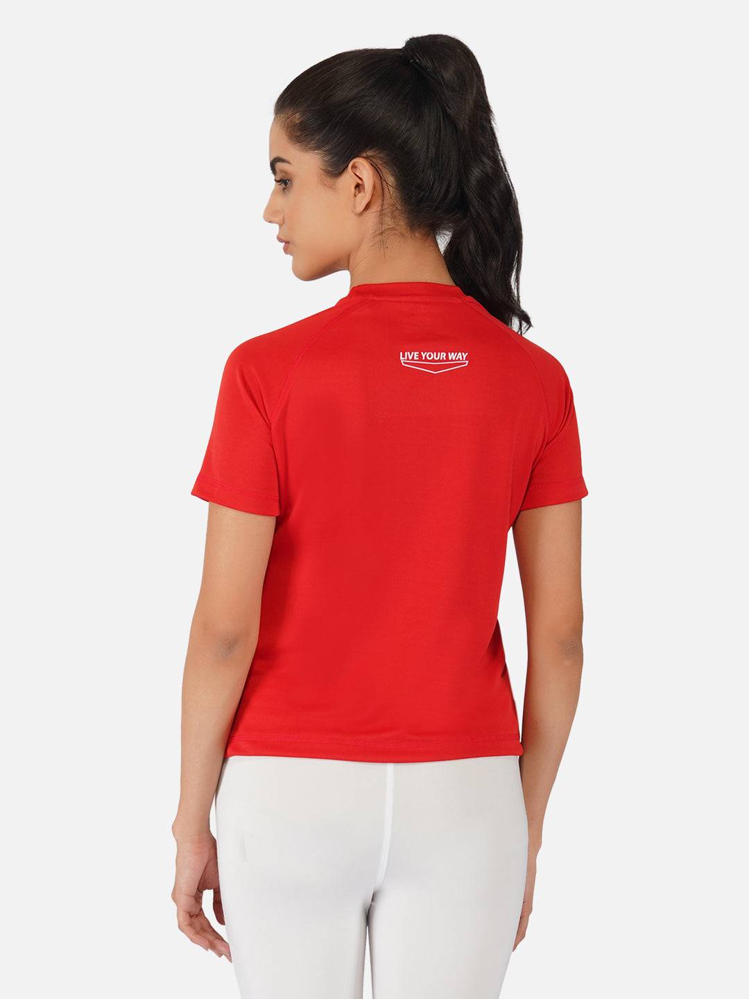 Red Raglan T-Shirt RWW2063 Raglan T-Shirt - royaleway.com