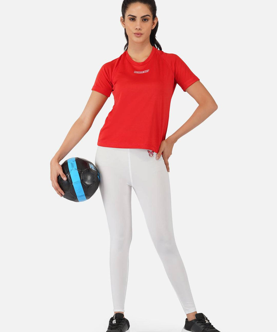 Red Raglan T-Shirt RWW2063 Raglan T-Shirt - royaleway.com