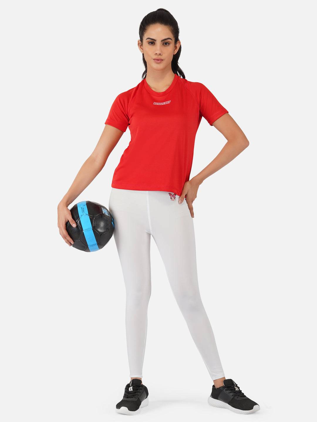 Red Raglan T-Shirt RWW2063 Raglan T-Shirt - royaleway.com