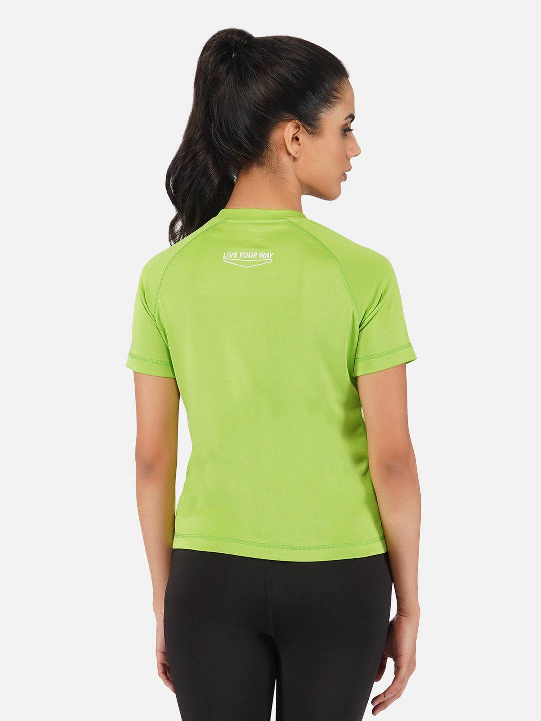 DriDOT Top T Shirt Apparel Women Raglan Pista Green RWW2062 Raglan T-Shirt - royaleway.com