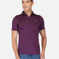 DriDOT Zipper Polo T Shirt Purple RWM2027