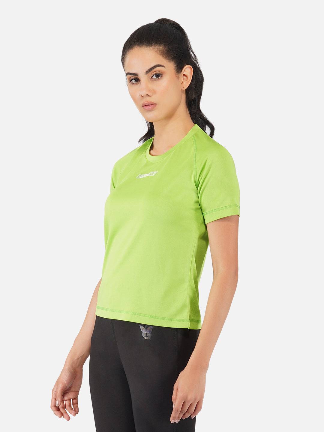 DriDOT Top T Shirt Apparel Women Raglan Pista Green RWW2062 Raglan T-Shirt - royaleway.com