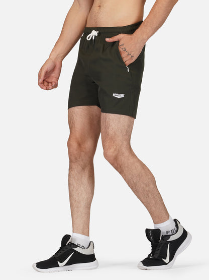 Shorts Sportswear Apparel Men NS Lycra Military Olive Green RWM1008