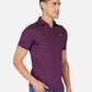 DriDOT Zipper Polo T Shirt Purple RWM2027