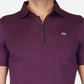 DriDOT Zipper Polo T Shirt Purple RWM2027
