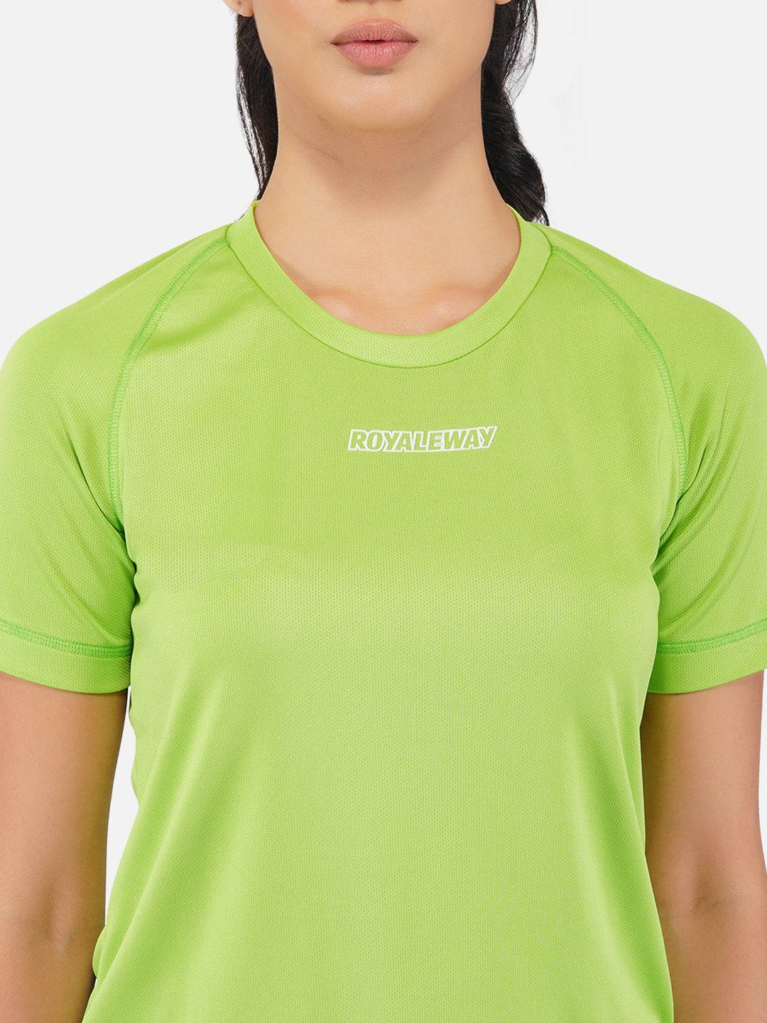 DriDOT Top T Shirt Apparel Women Raglan Pista Green RWW2062 Raglan T-Shirt - royaleway.com