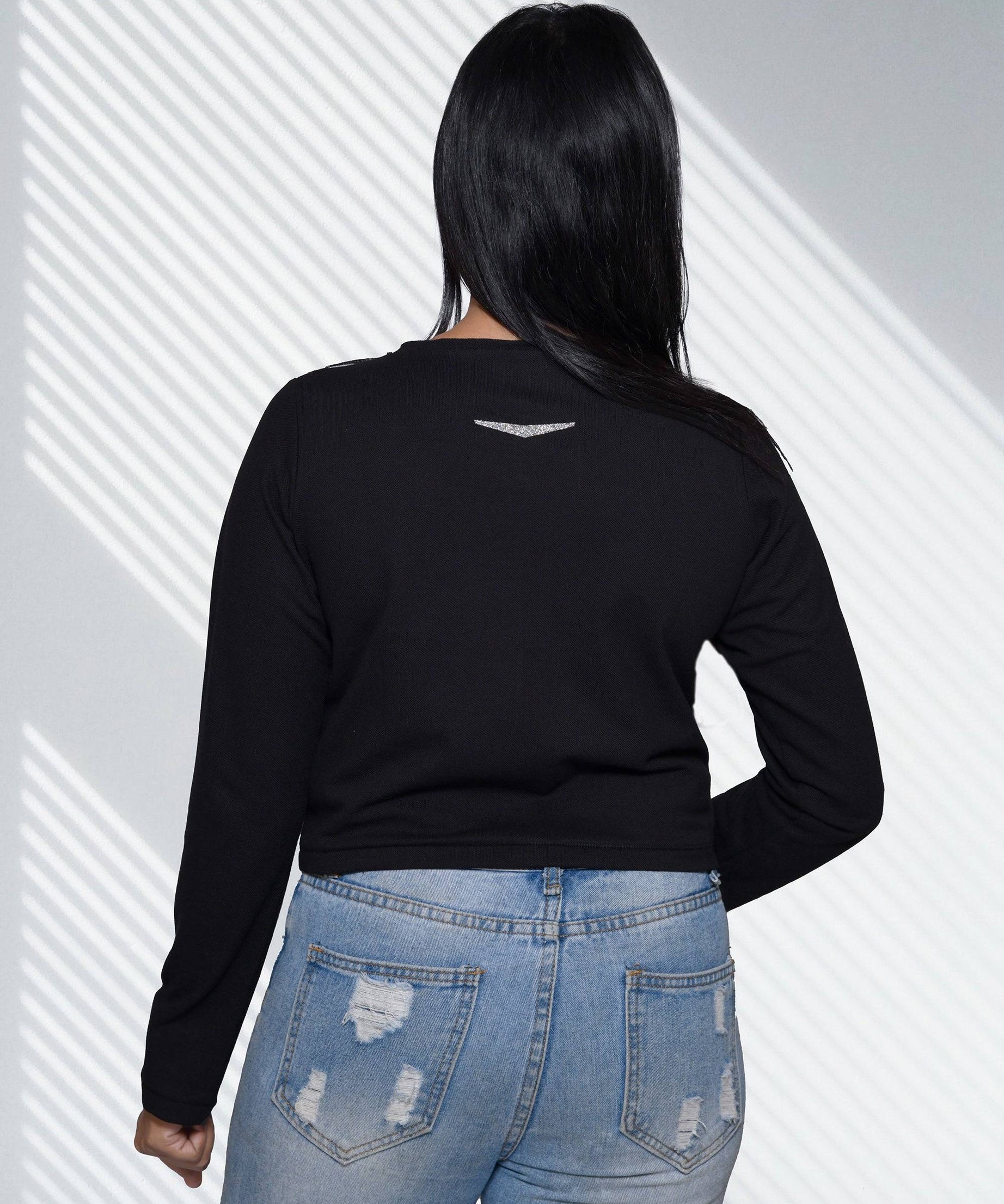 Cotton Black Crop Top RWW2017 Crop Top - royaleway.com