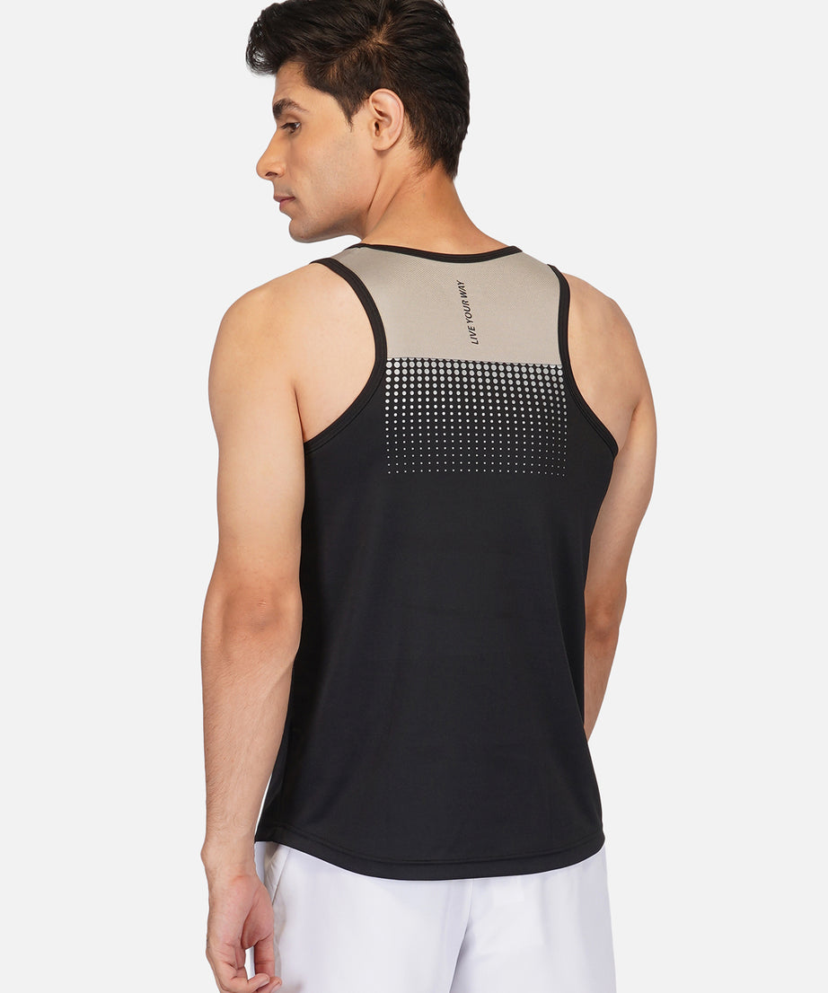 Black & Grey Designer Vest RWM4031 DriDOT Vest - royaleway.com