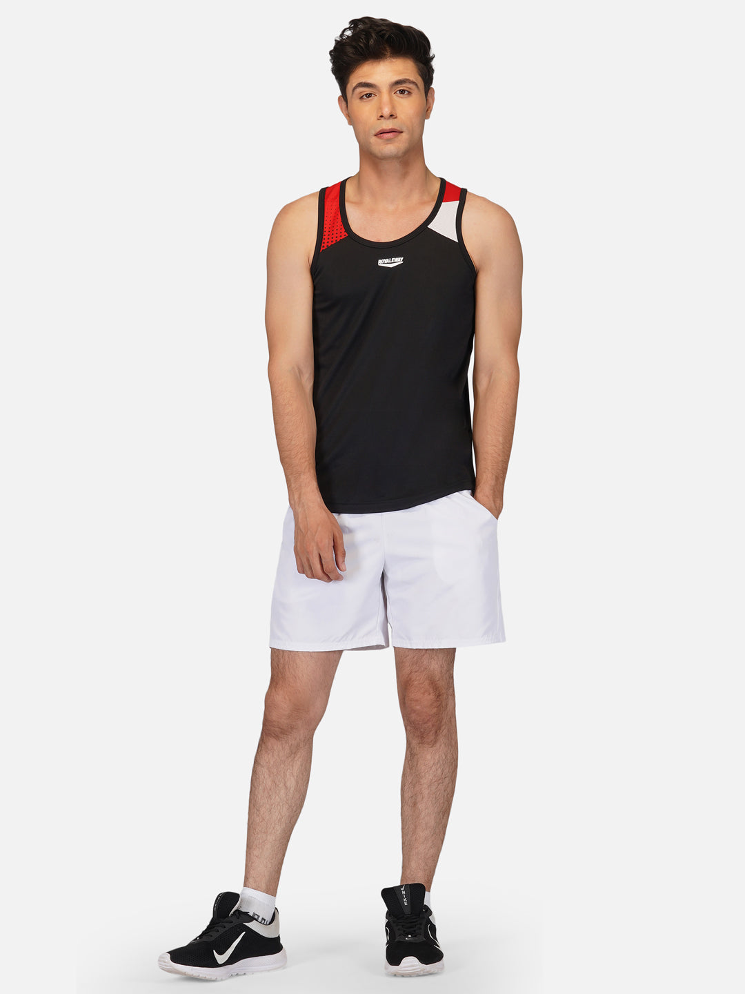 Black & Red Designer Vest RWM4030 DriDOT Vest - royaleway.com